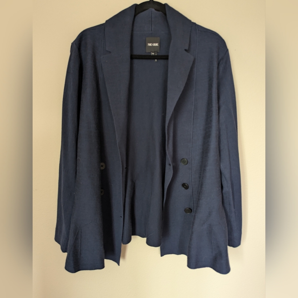NWOT NIC+ZOE Deep Blue Blazer Size XXL